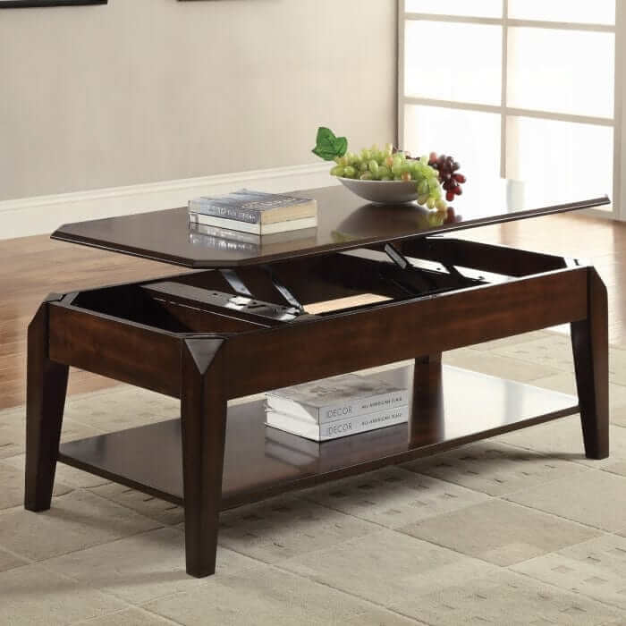 ACME Docila Walnut Coffee Table w/lift Top 80660