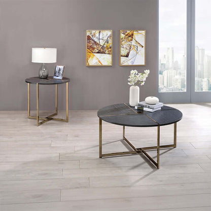 ACME Bromia Black & Champagne Coffee Table