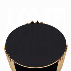 ACME Tanquin Gold & Black Glass Coffee Table 84490