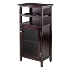 Winsome Alta Espresso Solid Wood Wine Cabinet 92119