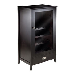 Winsome Bordeaux 20-Bottle Espresso Wine Cabinet 92416