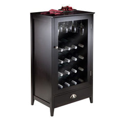 Winsome Bordeaux 20-Bottle Espresso Wine Cabinet 92416