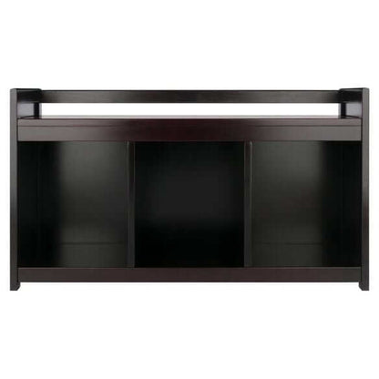 Winsome Addison Espresso Entryway Storage Bench 92439