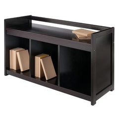 Winsome Addison Espresso Entryway Storage Bench 92439