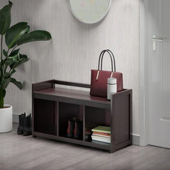 Winsome Addison Espresso Entryway Storage Bench 92439