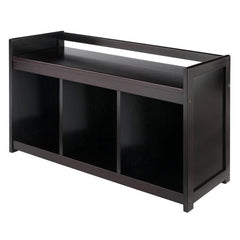 Winsome Addison Espresso Entryway Storage Bench 92439