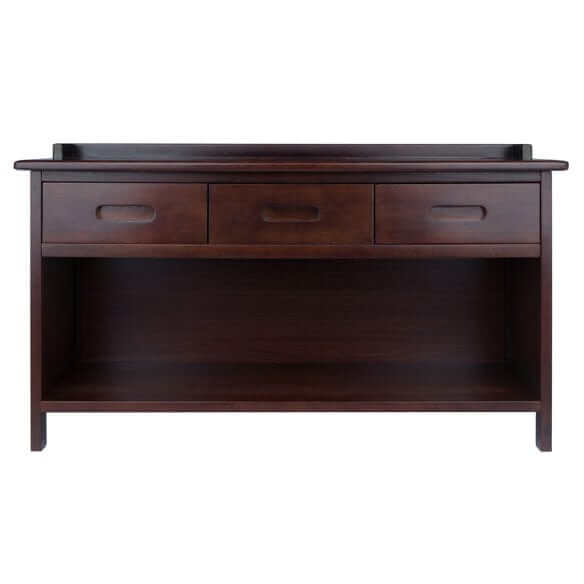 Winsome Adriana Walnut 3-Drawer Bench with Storage 94038