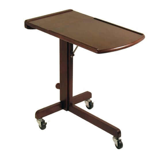 Olson Adjustable Lap Walnut Table Cart 94423