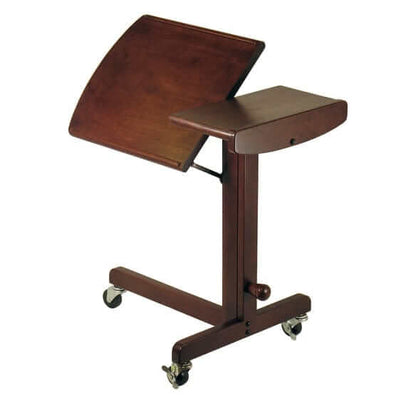Olson Adjustable Lap Walnut Table Cart 94423