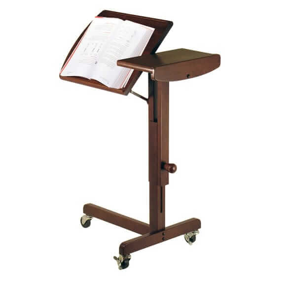 Olson Adjustable Lap Walnut Table Cart 94423