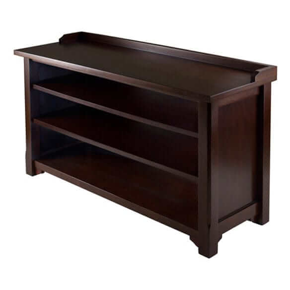 Winsome Dayton Walnut Storage Hall Bench 94841