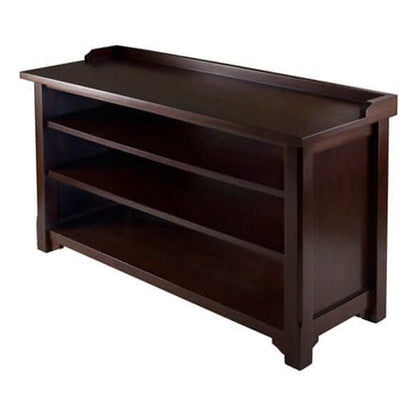 Winsome Dayton Walnut Storage Hall Bench 94841
