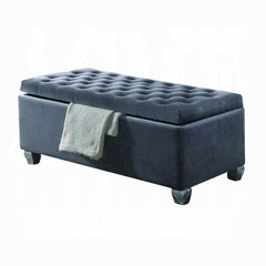 ACME Rebekah Gray Fabric Bench w/Storage 96546