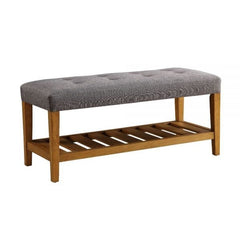 ACME Charla Grey and Oak Bench 96686