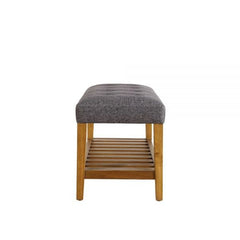 ACME Charla Grey and Oak Bench 96686