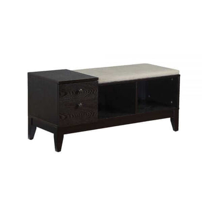 ACME Furniture Boyet Cream and Black Bench 96770