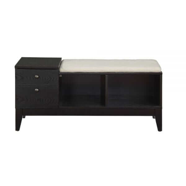 ACME Furniture Boyet Cream and Black Bench 96770