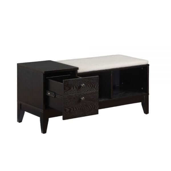 ACME Furniture Boyet Cream and Black Bench 96770