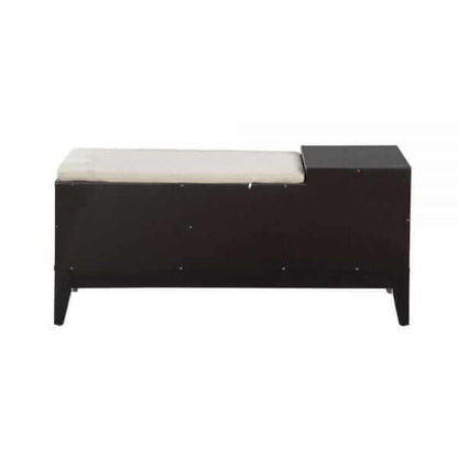 ACME Furniture Boyet Cream and Black Bench 96770