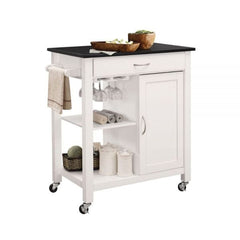 ACME Ottawa Black & White Kitchen Cart 98320