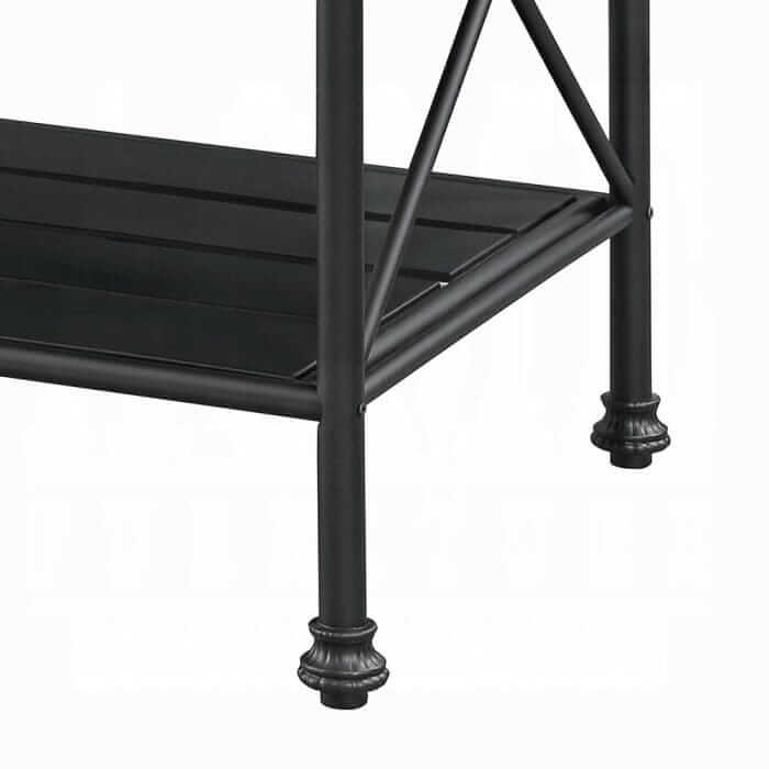 ACME Brahm White Cultured Stone & Gray Kitchen Island 98943