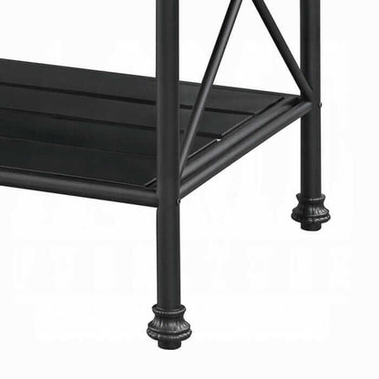 ACME Brahm White Cultured Stone & Gray Kitchen Island 98943