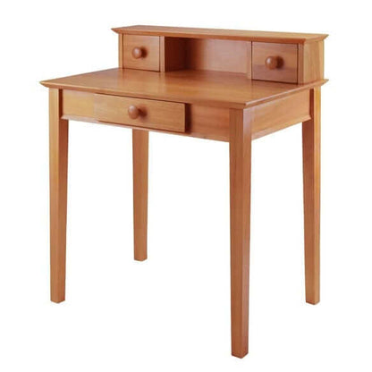 Winsome Studio Home Office Honey Desk and Hutch 99333