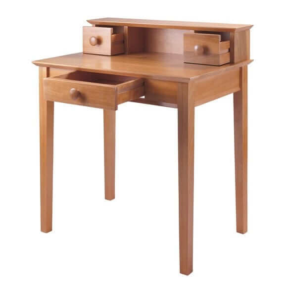 Winsome Studio Home Office Honey Desk and Hutch 99333