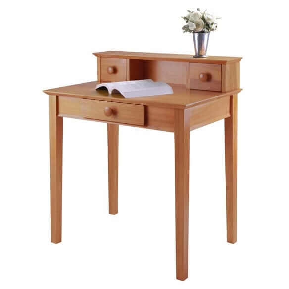 Winsome Studio Home Office Honey Desk and Hutch 99333