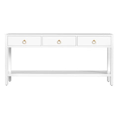 Butler Specialty White Lark 65" Rectangular 3 Drawer Console Table 5701304