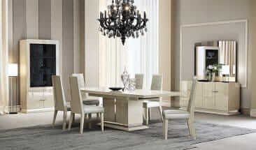 J&M Chiara Light Walnut Extendable Dining Table 18754-DT