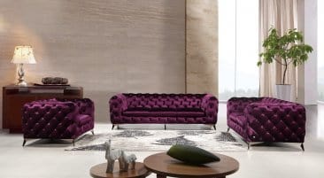 J&M Furniture Glitz Purple Love Seat 183352-L-P