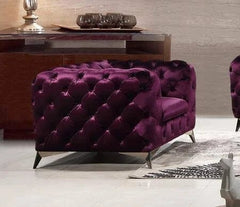 J&M Furniture Purple Glitz Chair 183352-C-P