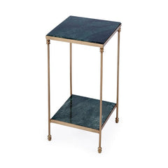 Butler Specialty Green Larkin 11.5" Marble & Iron Side Table 3319475