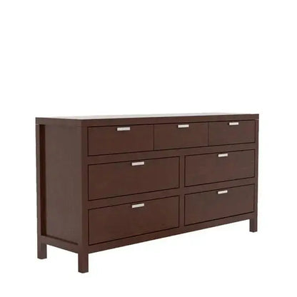 Alpine Furniture Cappuccino Carmel 7 Drawer Dresser JR-03