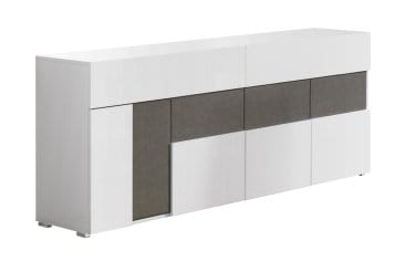 J&M Furniture White and Grey Luxuria Buffet 18122-B