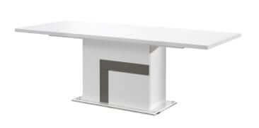 J&M Furniture Luxuria White and Grey Dining Table 18122-DT