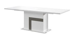 J&M Furniture Luxuria White and Grey Dining Table 18122-DT