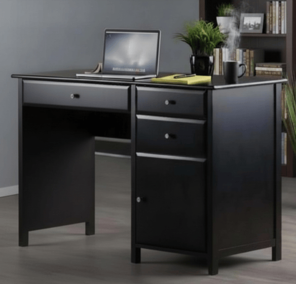Winsome Delta Home Office Black Writing Desk 22147