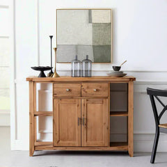 Alpine Furniture Antique Natural Aspen Server 8812-06