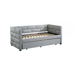 ACME Ebbo Gray Fabric Daybed & Trundle (T/T) BD00955