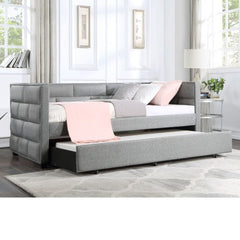 ACME Ebbo Gray Fabric Daybed & Trundle (T/T) BD00955