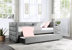 ACME Ebbo Gray Fabric Daybed & Trundle (T/T) BD00955