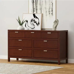 Alpine Furniture Cappuccino Carmel 7 Drawer Dresser JR-03