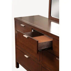 Alpine Furniture Cappuccino Carmel 7 Drawer Dresser JR-03
