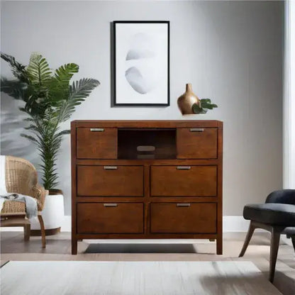 Alpine Furniture Carmel Cappuccino TV Media Chest JR-11