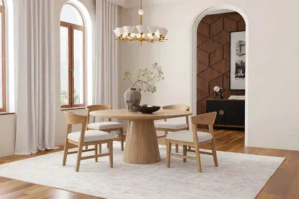 Alpine Furniture Cove Natural Wood Back Chairs (Set of 2) 3859NAT-23