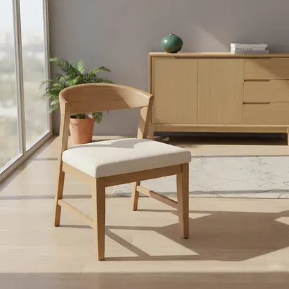 Alpine Furniture Cove Natural Wood Back Chairs (Set of 2) 3859NAT-23