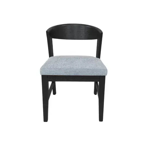 Alpine Furniture  Cove Vintage Blk  (Set of 2) Wood Back Chairs 3859-23