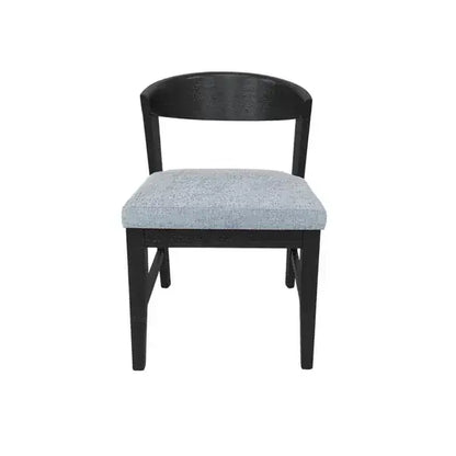 Alpine Furniture  Cove Vintage Blk  (Set of 2) Wood Back Chairs 3859-23